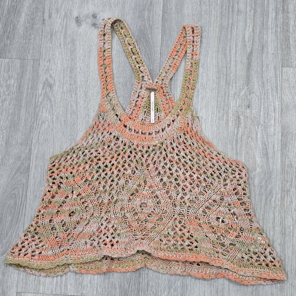 We The Free Earthy Crochet Tank Top